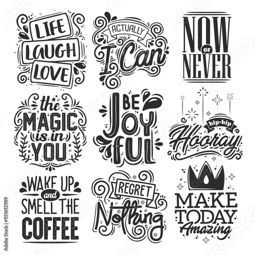 Empowering Motivational Quotes Illustrated in Beautiful Lettering