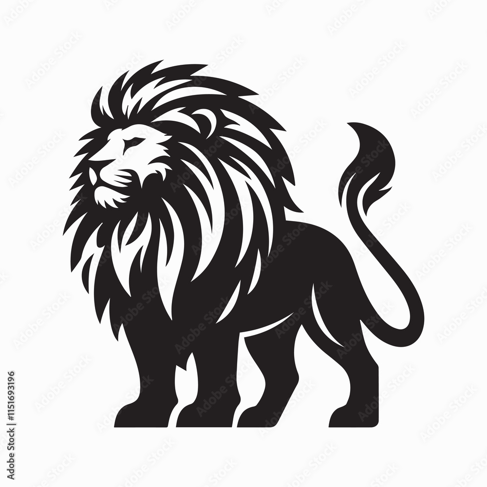black Lion vector, Lion logo vector icon, Lion illustration design, Lion silhouette vector black and white black Lion vector, Lion logo vector icon, Lion illustration design, Lion silhouette vector black and white