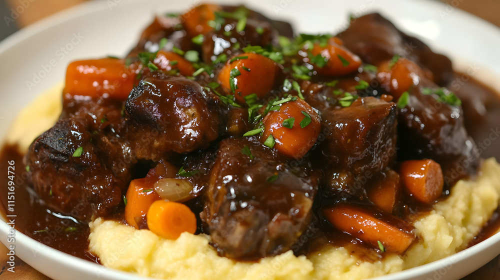 Rich Beef Stew with Mashed Potatoes: A Comforting Dinner Rich Beef Stew with Mashed Potatoes: A Comforting Dinner