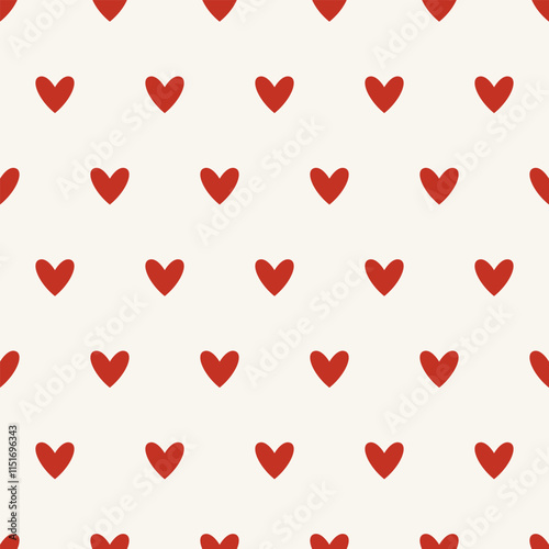 Tiny cute hearts background. Seamless repeat vector pattern for Valentine's Day.