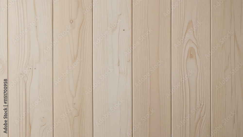 Fototapeta premium Light wood planks with vertical natural texture suitable for background design, interiors, rustic concepts, and nature-themed projects