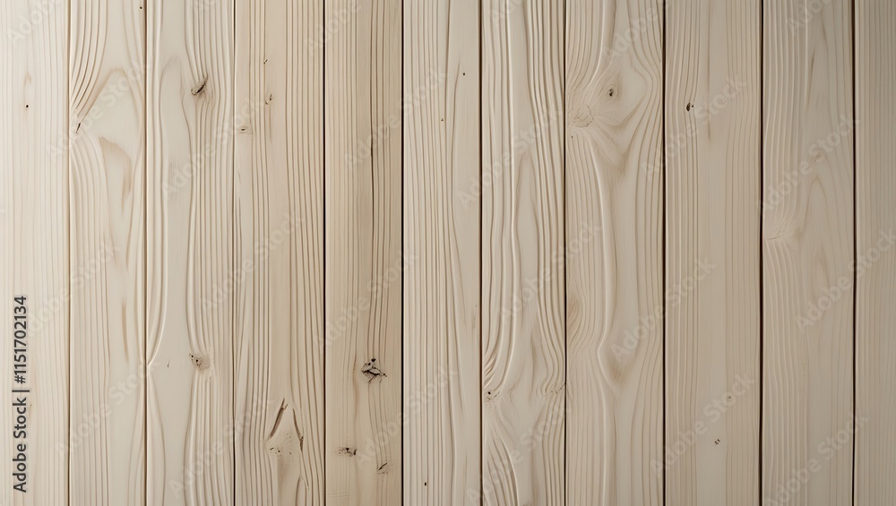 Naklejka premium Light wood planks with vertical natural texture suitable for background design, interiors, rustic concepts, and nature-themed projects