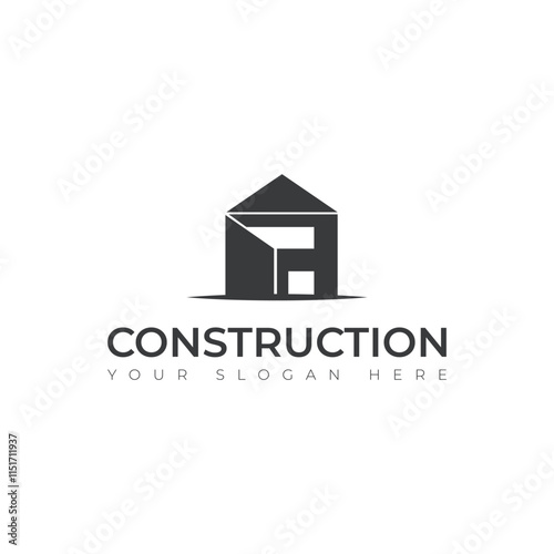 Real Estate vector house building construction Repair logo