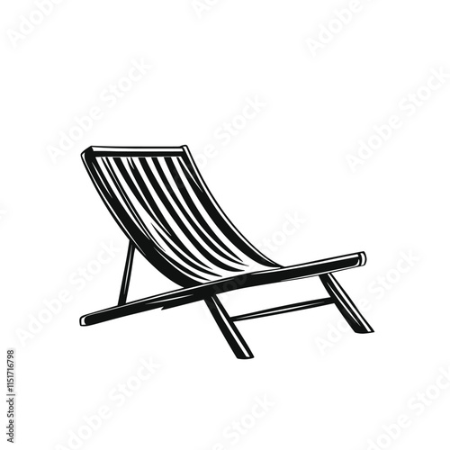 beach chair icon
