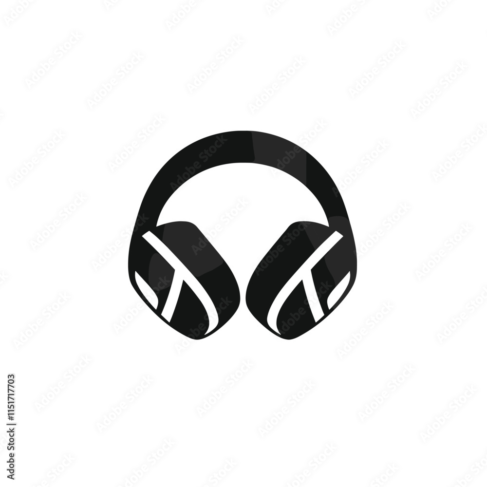 Earphone icon in trendy flat design
Earphone icon in trendy flat design
