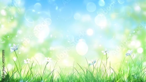 grass and blue sky