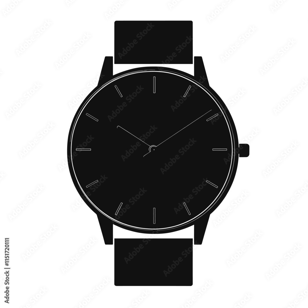 Clock icon in flat style, Business watch. Vector design element
Clock icon in flat style, Business watch. Vector design element