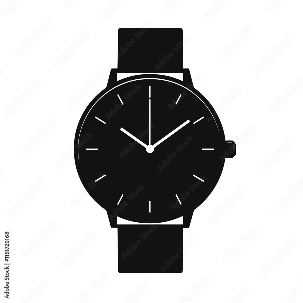 Clock icon in flat style, Business watch. Vector design element
Clock icon in flat style, Business watch. Vector design element