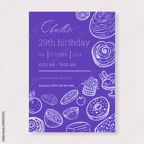 Minimalist Charcuterie Invitation Editable Template for Whimsical Parties and Gatherings