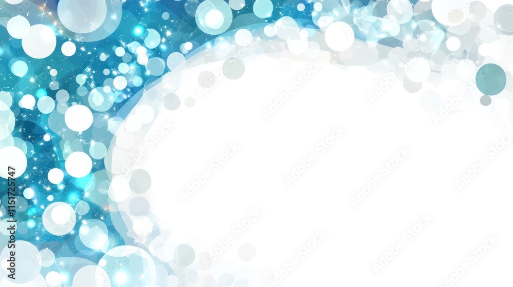 Abstract Blue and White Bokeh Background: Festive, Sparkling, and Elegant Design Abstract Blue and White Bokeh Background: Festive, Sparkling, and Elegant Design