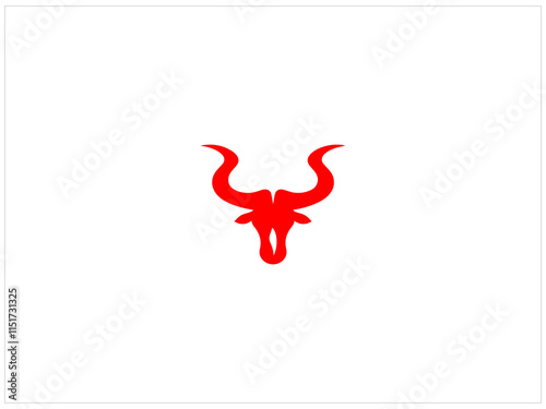 Long horn vector design , illustration , isolate template , which contain a identity .