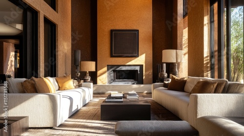 Wallpaper Mural Sunlit Modern Living Room Interior Design Torontodigital.ca