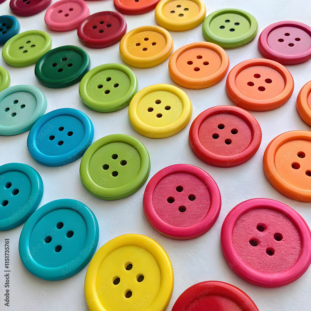 Fabrics with buttons are often used in sewing projects, creating stylish clothing Fabrics with buttons are often used in sewing projects, creating stylish clothing