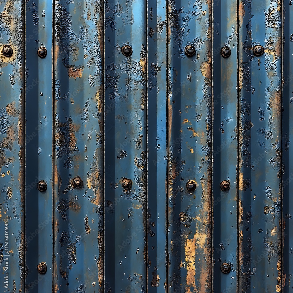 Corrugated Texture Metal Riveted Artistic Background Corrugated Texture Metal Riveted Artistic Background