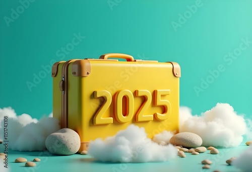 2025 text on green background