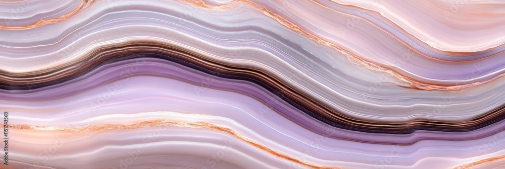 Elegant Amethyst Marble Texture, Luxury Panoramic Background With Wavy Lines And Golden Veins Elegant Amethyst Marble Texture, Luxury Panoramic Background With Wavy Lines And Golden Veins