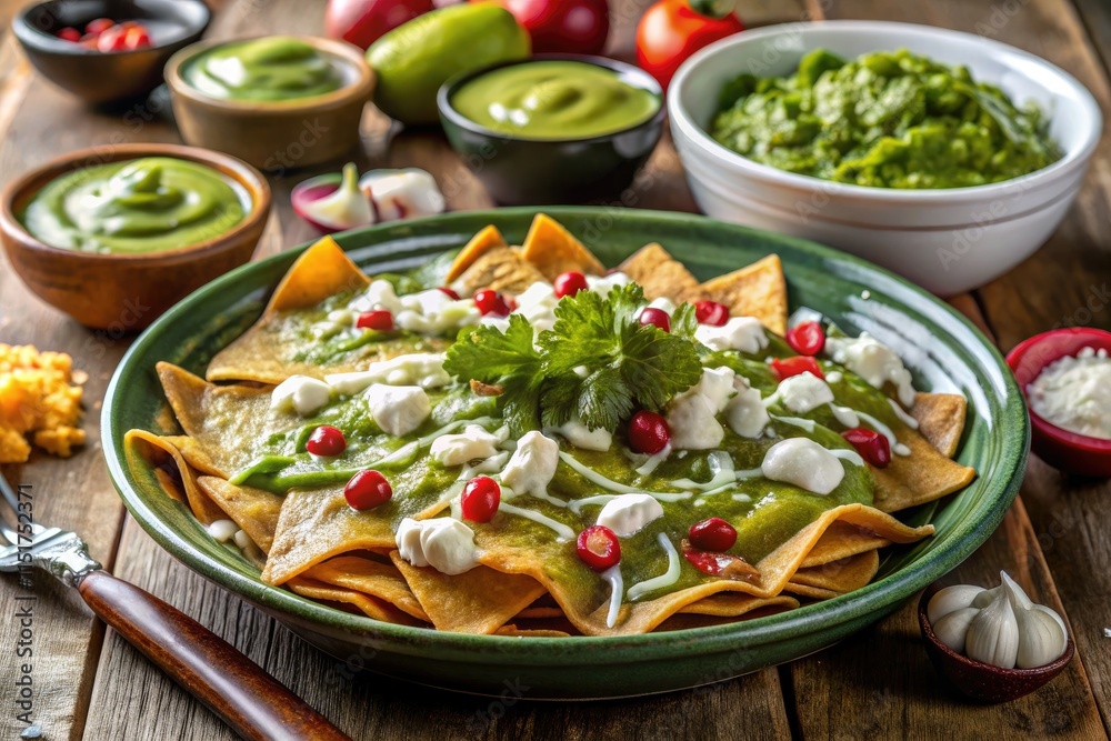 Enjoy a taste of Mexico with this authentic recipe for delicious green chilaquiles, a traditional breakfast treat. Enjoy a taste of Mexico with this authentic recipe for delicious green chilaquiles, a traditional breakfast treat.
