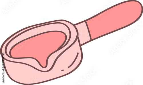 Coffee portafilter for machine doodle Illustration