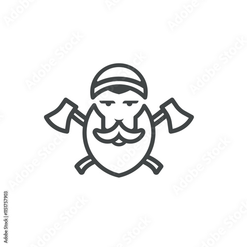 lumberjack vector logo