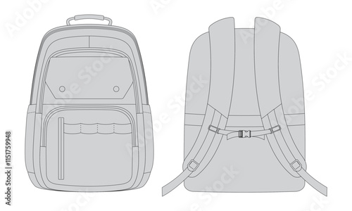 Backpack Vector Design