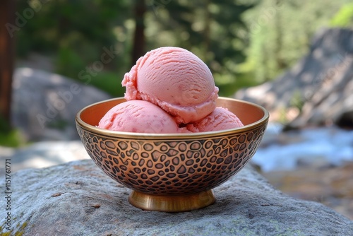 Indulge in lebanese rosewater pistachio ice cream a journey of flavor food scene nature's haven cultural delight photo