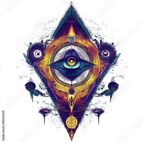 Dharma Chakra Buddhism illustration photo