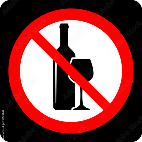 alcool interdit,No alcohol si...