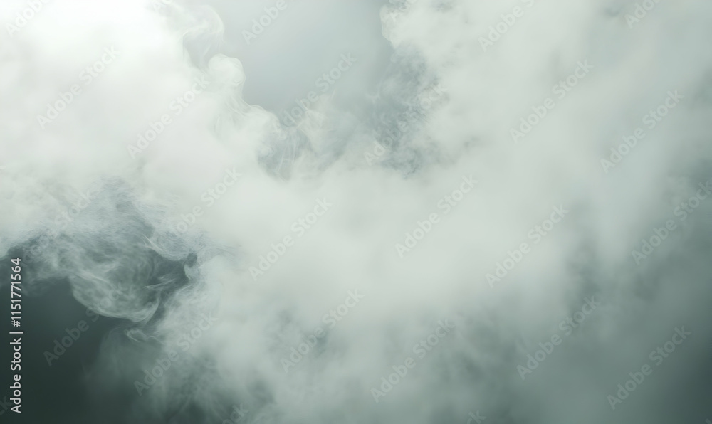Obraz premium A swirling cloud of mist or smoke against a soft light background.