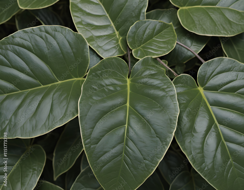 Fototapeta premium Close-up of vibrant green leafy vegetables