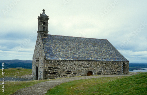 chapelle St Michel, Montagne Saint Michel, Les Monts d'Arrée, Parc Naturel Régional d'Armorique, Finistère, 29, France