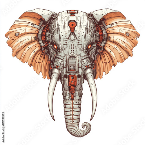 Elephant illustration photo