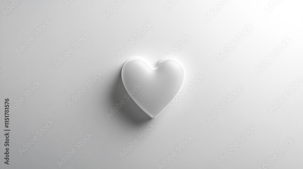A crisp white background with a shadowed heart shape faintly visible in the middle. A crisp white background with a shadowed heart shape faintly visible in the middle.