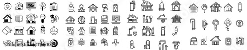 A premium icon pack featuring Housing and Communal Services, Consumer Services, and Public Utilities. This set includes symbols like plumbing work and water supply, designed as modern, editable