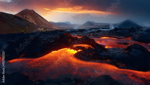 Paisajes de lava endurecida