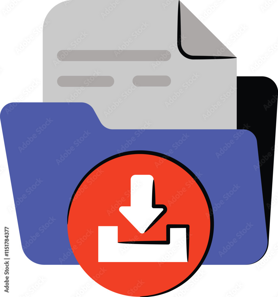 Document and folders icons Document and folders icons