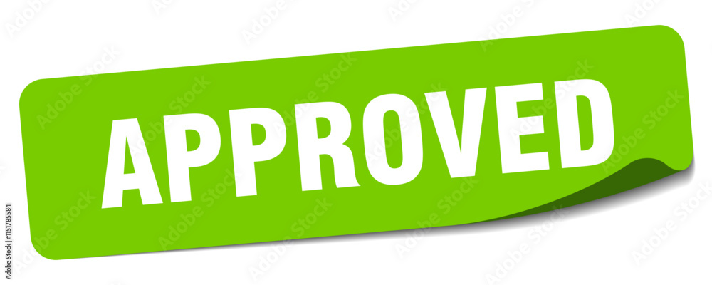 APPROVED sticker APPROVED sticker