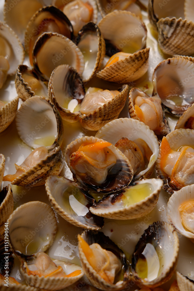 approach of appetizing cooked cockles approach of appetizing cooked cockles