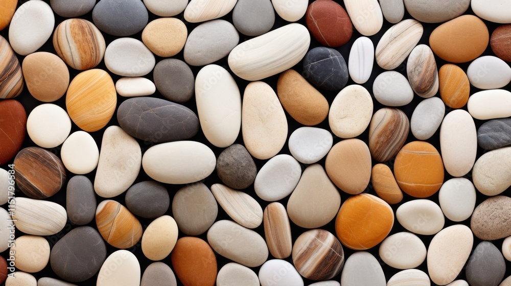 A close-up view of stacked river stones, their intricate patterns and earthy tones perfectly contrasted by a crisp white background A close-up view of stacked river stones, their intricate patterns and earthy tones perfectly contrasted by a crisp white background