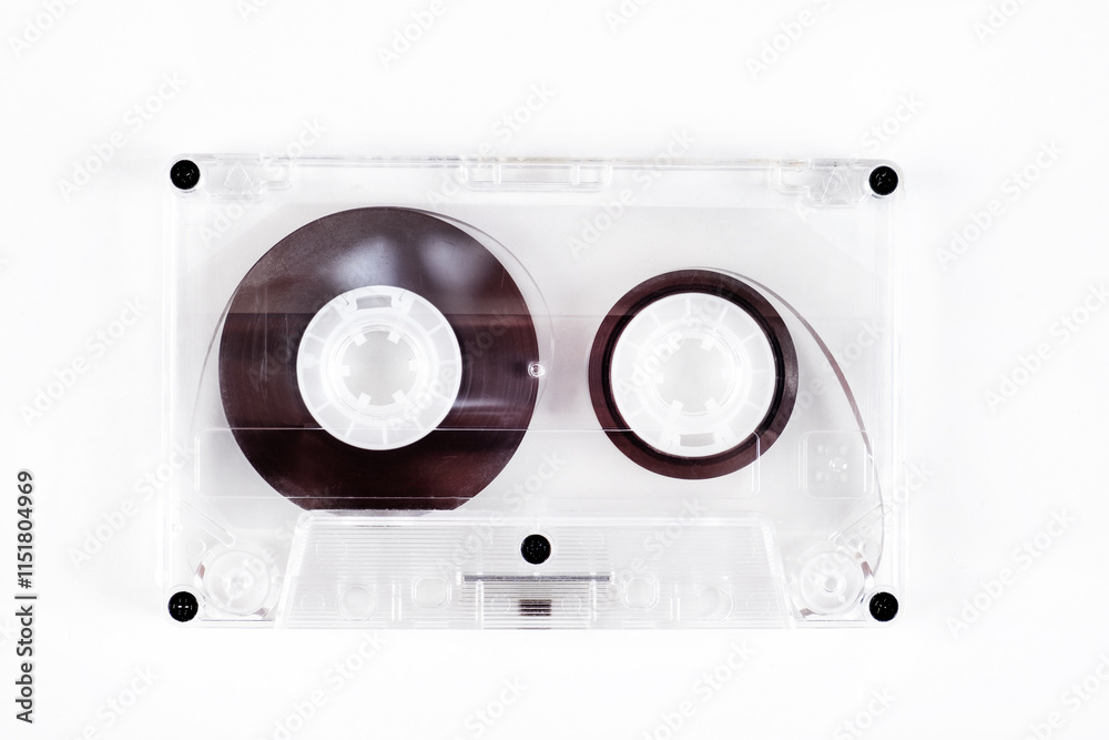 Audio Tape Cassette closeup