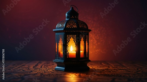 lantern in the dark photo