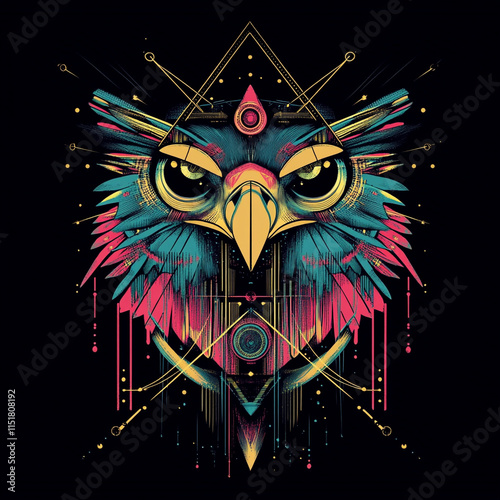 Geometric Eagle illustration photo