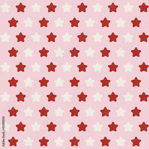 Star for Valentine's day Geometric Ethnic Oriental Seamless Patern Tradition Design for Background,Wallpaper,Carpet,Clothing,Fabric,Wrapping,Embroidery StyleAdobe Illustrator Artwork