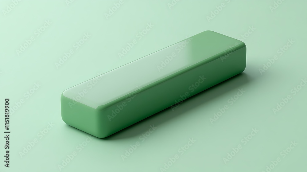 A pale green rectangular block on a matching background. A pale green rectangular block on a matching background.