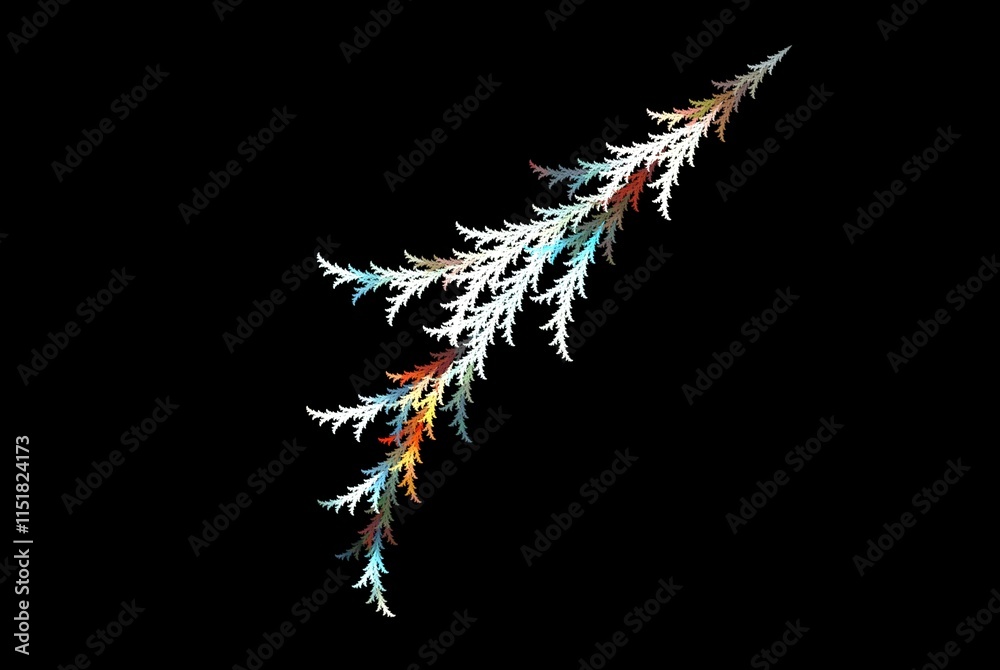 Obraz premium Computer generated fractal pattern and shape