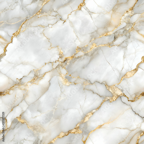 Elegant White Marble with Golden Veins.
