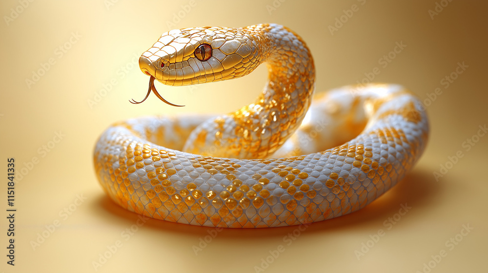 Fototapeta premium 黄金の蛇