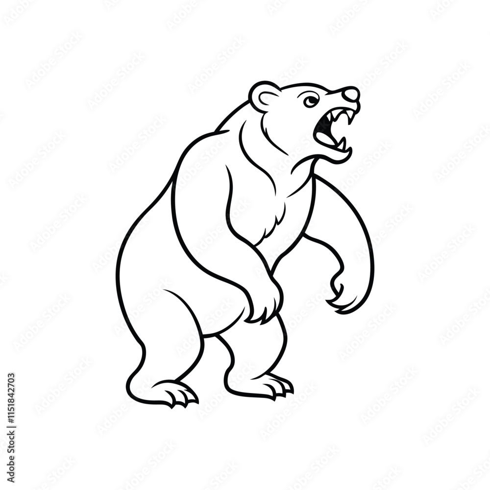 polar bear vector illustration