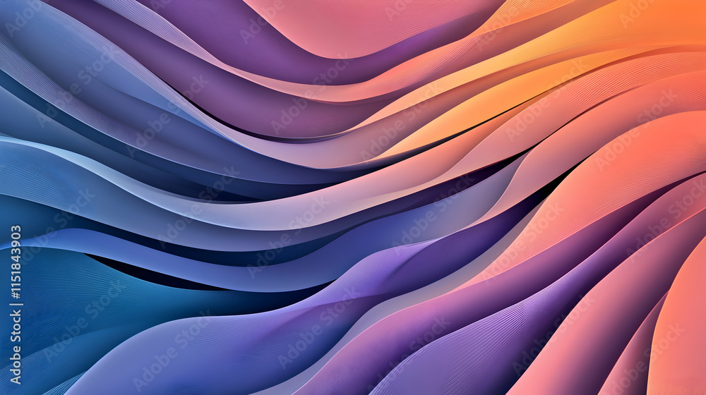 Obraz premium Abstract Colorful Waves Background Texture Design.