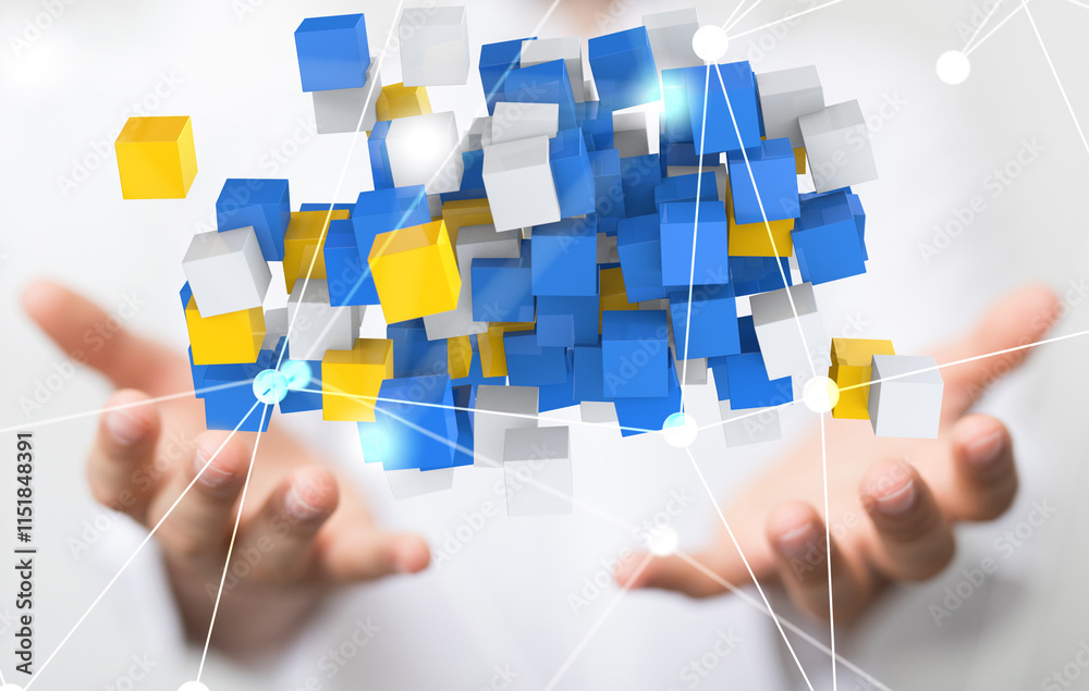 Molecular background with DNA. Network with connecting dots and lines. Molecular background with DNA. Network with connecting dots and lines.