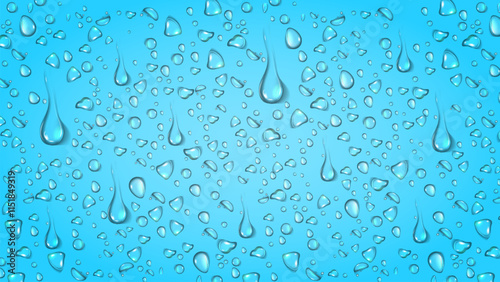 water droplet on blue background vector